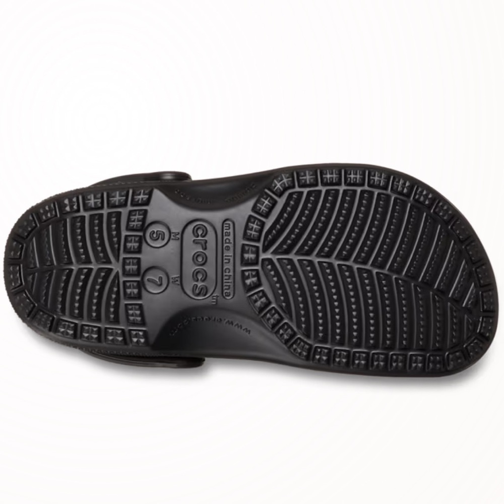 CROCS 🩴 LK NW VEGAN BLACK VENTED HEEL STRAP NON-SLIP SOLES CLOGS SHOES Men’s 13 - Picture 4 of 11